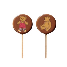 Напечатана форма за шоколад с трансфер "Близалки - мече"