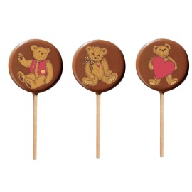 Напечатана форма за шоколад с трансфер "Близалки - мече"