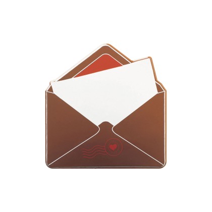 Напечатана форма за шоколад с трансфер "Писмо-картичка"