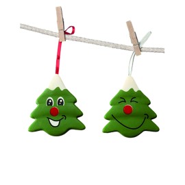 Напечатана форма за шоколад с трансфер "Елхички"