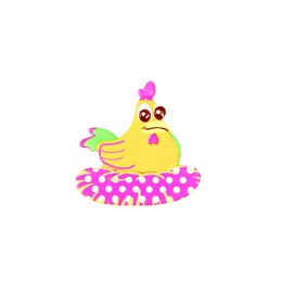 Напечатана форма за шоколад с трансфер "Кокошки"