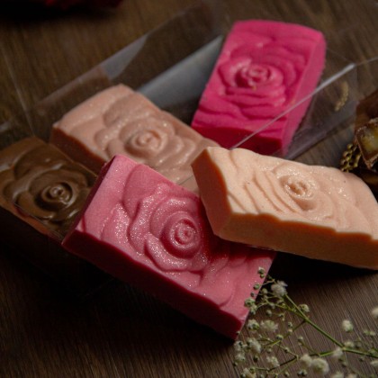 Форма за шоколадова отливка "Шоколадов Блок Роза"