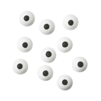 Захарна декорация - "Очи 10мм" - 10 броя