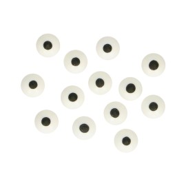 Захарна декорация - "Очи 1см" - 64 броя