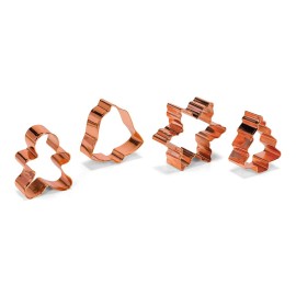 Комплект метални кутери "Коледни - 4 елемента"