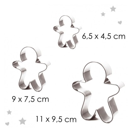 Комплект метални кутери "Джинджър - 3 елемента"