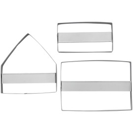 Комплект метални кутери "Къща" - 3 елемента