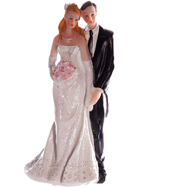 Сватбена фигурка - Двойка 15см