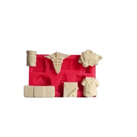 Силиконов калъп "Лекарски комплект"