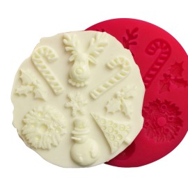 Силиконов калъп "Коледни фигурки - 9 елемента"