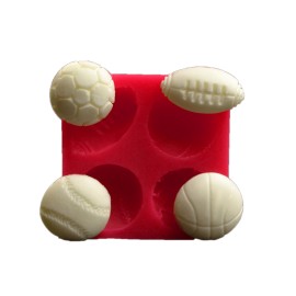 Силиконов калъп "4 модела топки"