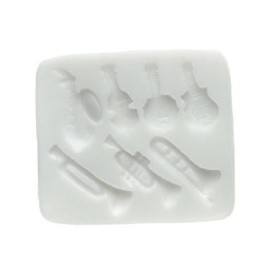 Силиконов калъп "Музикални инструменти - 7 елемента"