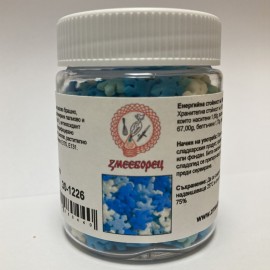 Захарна поръска "Снежинки" - 3 цвята - 30гр