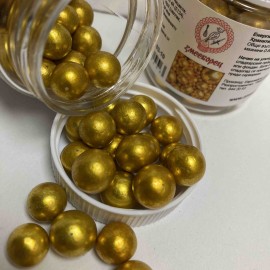 Захарна поръска "Перли" 10мм - старо злато - 35гр