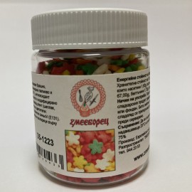 Захарна поръска "Цветлета" - шарени - 35гр