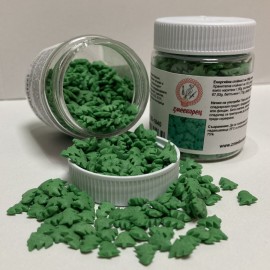 Захарна поръска "Елхи" - зелени - 35гр