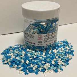 Захарна поръска "Снежинки" - 3 цвята - 350гр