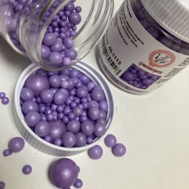 Захарна поръска "Перли" микс - лилави - 45гр