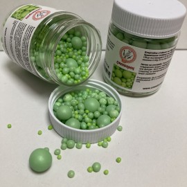 Захарна поръска "Перли" микс - светлозелен - 45гр