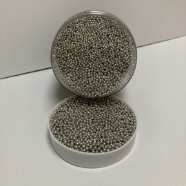 Захарна поръска "Перли" 3мм - сребърни - 500гр