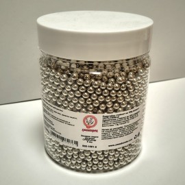 Захарна поръска "Перли" 5мм - сребърни - 500гр