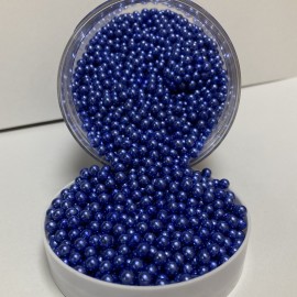 Захарна поръска "Перли" 5мм - тъмносини - 500гр