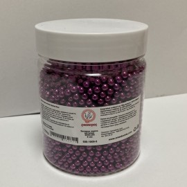 Захарна поръска "Перли" 5мм - фуксия - 500гр