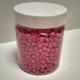 Захарна поръска "Перли" микс - розови - 500гр