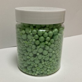 Захарна поръска "Перли" микс - светлозелен - 500гр