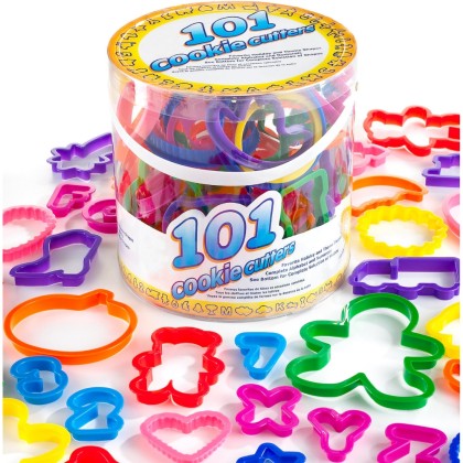 Комплект кутери "Букви, цифри и форми" - 101 елемента