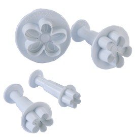 Комплект кутери с ежектор "Цвете 5 листа" - 4 елемента