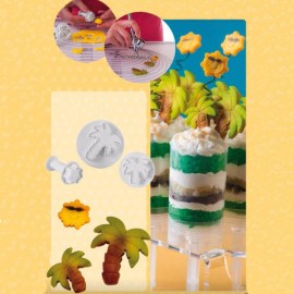 Комплект кутери с ежектор "Слънце и палма" - 3 елемента