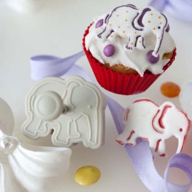 Комплект кутери с ежектор "Животни" - 4 елемента