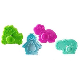 Комплект кутери с ежектор "Животни 3" - 4 елемента