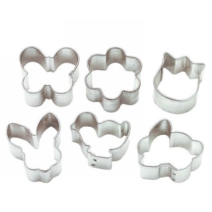 Комплект метални кутери "Великден" - 6 елемента