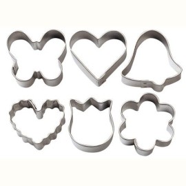 Комплект метални кутери "Романтика" - 6 елемента