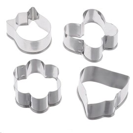 Комплект метални кутери "Пролетни форми" - 4 елемента