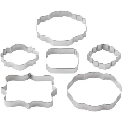 Комплект метални кутери "Плочки" - 6 елемента