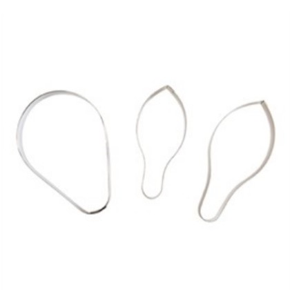 Комплект метални кутери "Магнолия" - 3 елемента