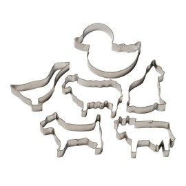 Комплект метални кутери "Ферма" - 6 елемента