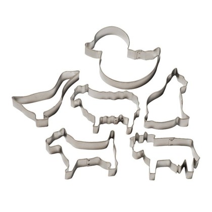 Комплект метални кутери "Ферма" - 6 елемента