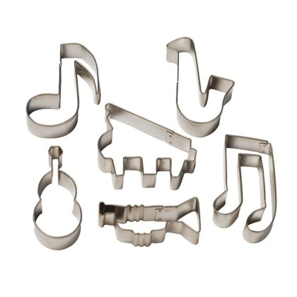 Комплект метални кутери "Музикални" - 6 елемента