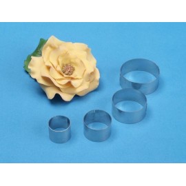 Комплект метални кутери "Венчелистче роза" - 4 елемента