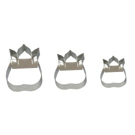 Комплект метални кутери бенисон "Лале" - 3 елемента