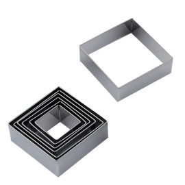 Комплект метални кутери Квадрат 7 елемента