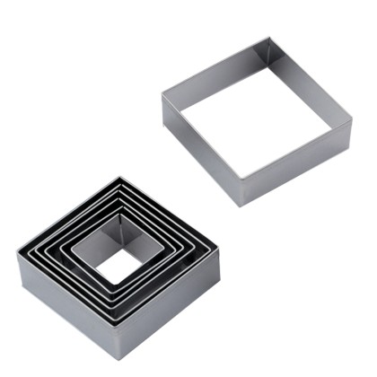 Комплект метални кутери Квадрат 7 елемента