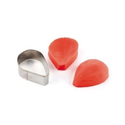 Комплект метален кутер със силиконови щампи "Божур" - 3 елемента