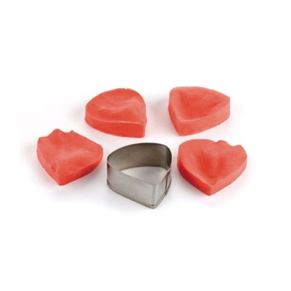 Комплект метален кутер със силиконови щампи "Роза" - 5 елемента