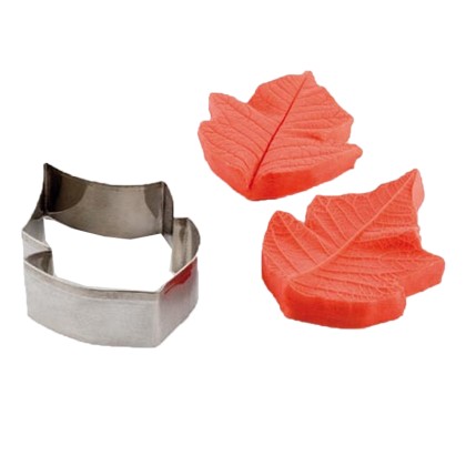 Комплект метален кутер със силиконови щампи "Коледна звезда" - 3 елемента