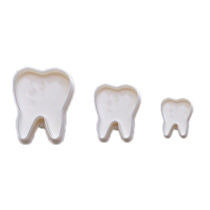 Комплект кутери с ежектор "Бебешко зъбче" - 3 елемента